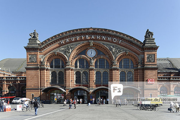 Hauptbahnhof  Bahnhofsvorstadt  Bremen  Deutschland  Europa