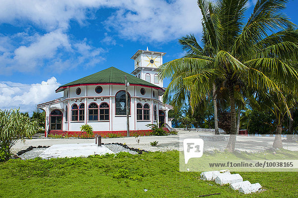 Wenig Kirche auf Tau Island  Manuainseln  Amerikanisch-Samoa  Ozeanien