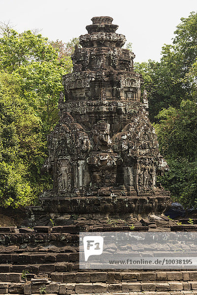 Prasat auf der Insel des Neak Pean  Angkor  Provinz Siem Reap  Kambodscha  Asien