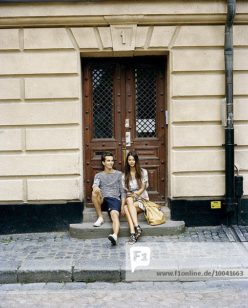 Young couple in Stockholm.