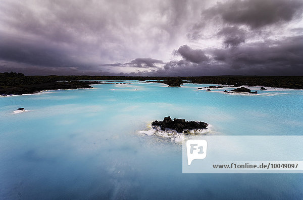 Island  Blick auf die Blaue Lagune