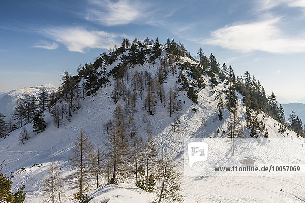 Blick auf den schneebedeckten Berg,  Katrin,  Bad Ischl,  Österreich