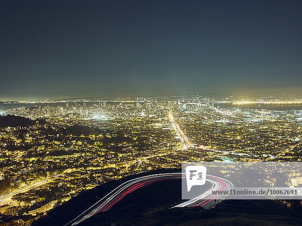 San Francisco von Twin Peaks aus gesehen  San Francisco  Kalifornien  USA