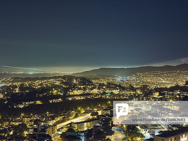 San Francisco von Twin Peaks aus gesehen  San Francisco  Kalifornien  USA