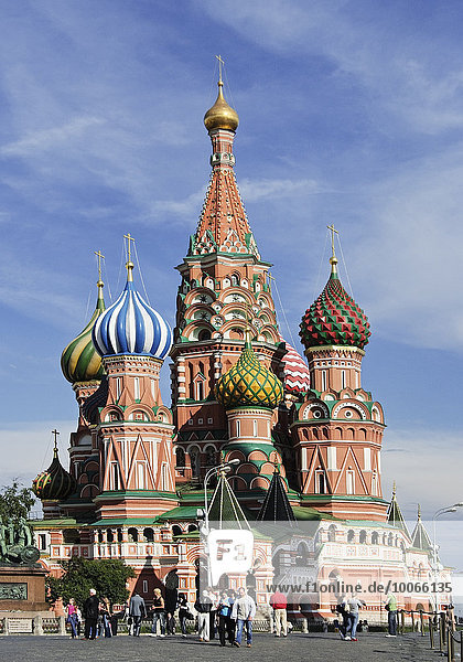 Basilius-Kathedrale auf dem roten Platz in Moskau  Russland