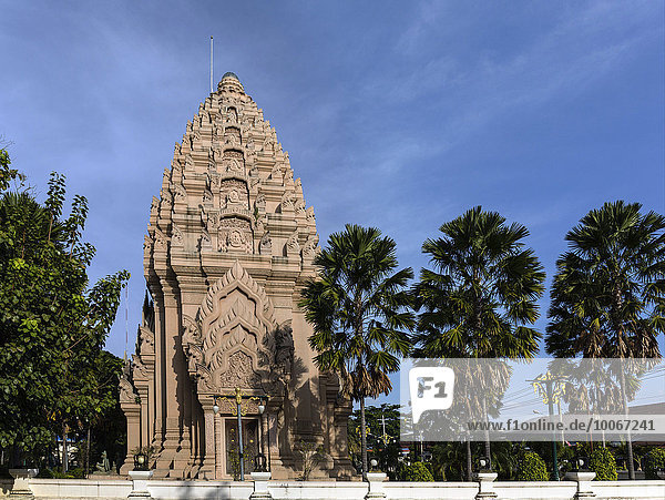 Stadtsäule im Khmer-Stil,  Prasat Phanom Rung Nachbau,  Schrein,  City Pillar Shrine,  Buriram,  Provinz Buri Ram,  Isan,  Isaan,  Thailand,  Asien