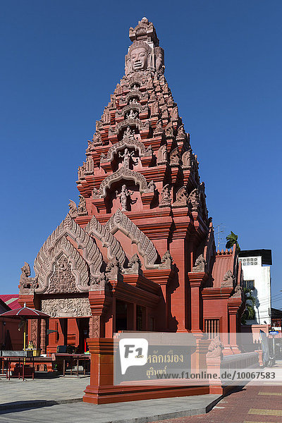 Stadtsäule im Khmer-Stil,  Schrein,  City Pillar Shrine,  Stadtpfeiler Lak Muang,  Surin,  Provinz Surin,  Isan,  Isaan,  Thailand,  Asien