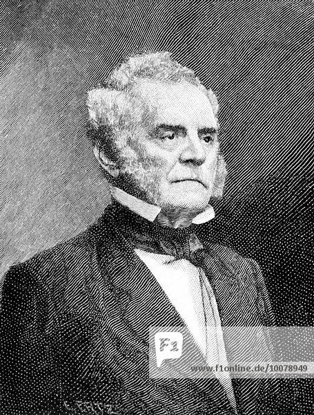 Thomas Holliday Hicks (1798-1865) was an American politician from Maryland where he served as governor from 1858 to 1862. He then served as U.S. senator from Maryland from 1862 until his death in 1865. This illustration is from photograph by noted US Civil War photographer Mathew Brady. The book dates to 1886.