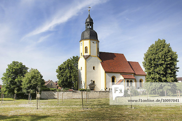 St.-Georgen-Kirche  Zabeltitz  Großenhain  Sachsen  Deutschland  Europa