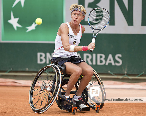 Sabine Ellerbrock  GER  Französisch Open 2015 Grand Slam Tennis Turnier  Roland Garros  Paris  Frankreich  Europa