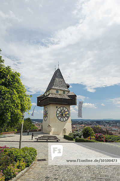 Grazer Uhrturm  Graz  Steiermark  Österreich  Europa