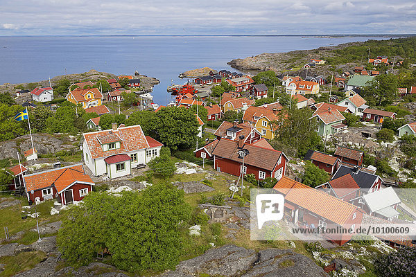 Ausblick über Ort Landsort  Schäreninsel Öja  Nynäshamn  Schweden  Europa