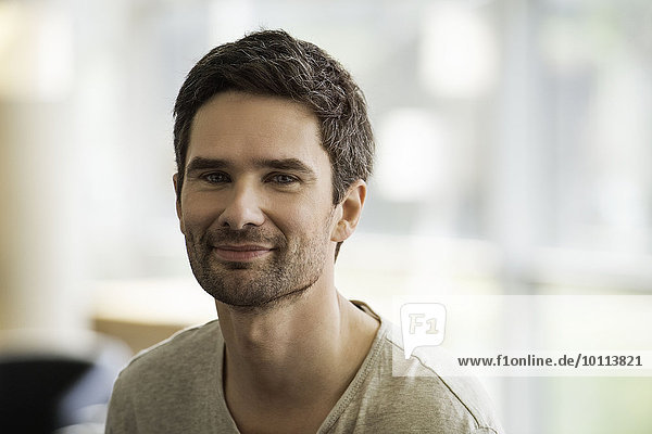 Man smiling  portrait