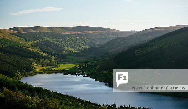 Talybont Reservoir und Glyn Collwn Valley  Brecon Beacons National Park  Wales  Großbritannien