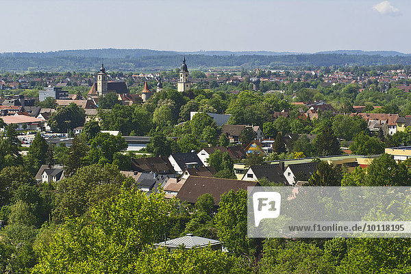 Stadtansicht  vom Kreckelberg aus  Crailsheim  Baden-Württemberg  Deutschland  Europa