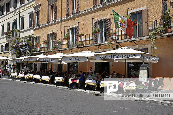 Restaurant  Piazza Navona  Platz  Rom  Latium  Italien  Europa