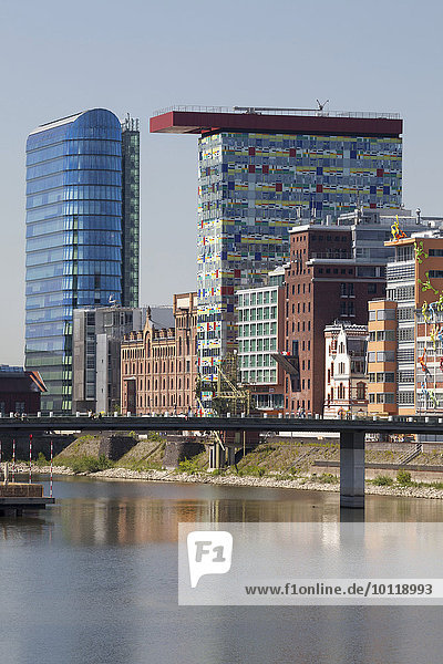 Medienhafen  Düsseldorf  Rheinland  Nordrhein-Westfalen  Deutschland  Europa