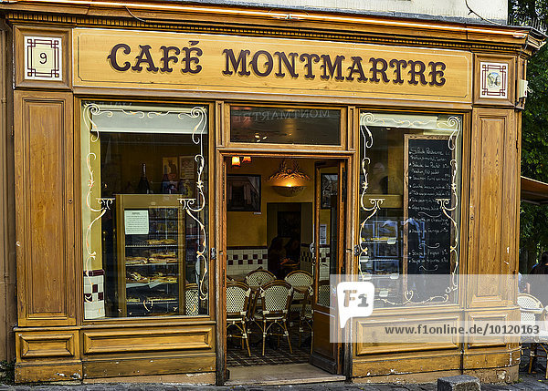 Café Montmartre  Paris  Region Île-de-France  Frankreich  Europa