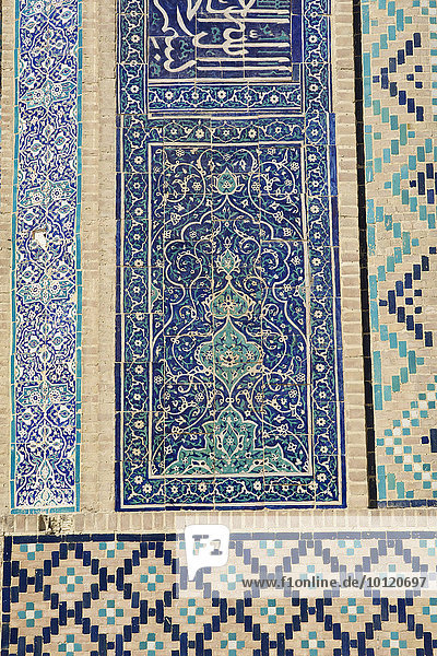 Mosaik  Abdullah Khan Medrese  Buchara  Usbekistan  Asien