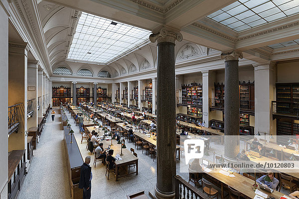 Great Reading Room of the University Library  University of Vienna  Ringstraße  Vienna  Austria  Europe