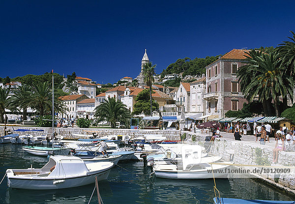 Harbour  Hvar  Hvar Island  Dalmatia  Dalmatian Coast  Croatia  Europe