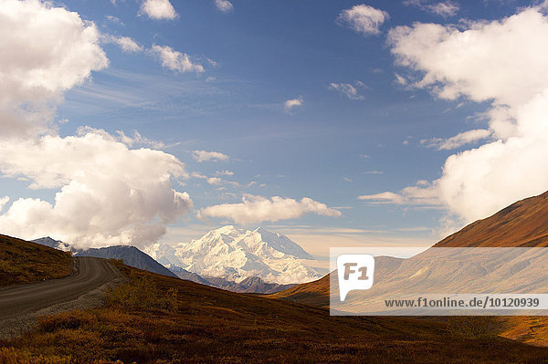 Mount McKinley im Herbst  Denali-Nationalpark  Healy  Alaska