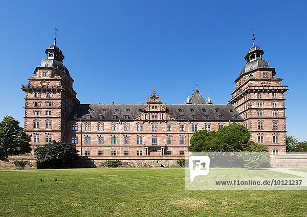 Schloss Johannisburg Nordostseite  Aschaffenburg  Unterfranken  Franken  Bayern  Deutschland  Europa