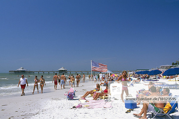 Strand von Fort Myers  Florida  USA  Nordamerika