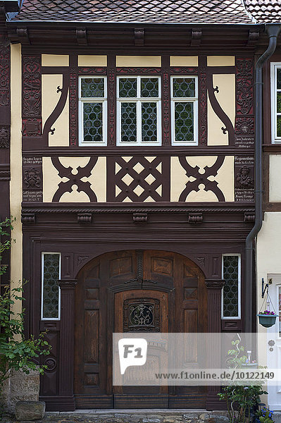Teil vom Geburtshaus von Regiomontanus  15. Jhd.  Königsberg in Bayern  Unterfranken  Bayern  Deutschland  Europa