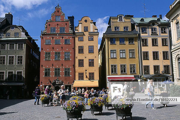 Altstadt von Stortorget  Gamla Stan  Stockholm  Schweden  Skandinavien  Europa