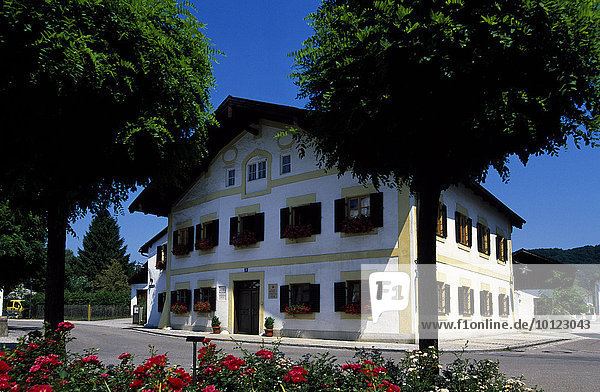 Geburtshaus von Papst Benedikt dem XVI. in Marktl am Inn  Niederbayern  Bayern  Deutschland  Europa