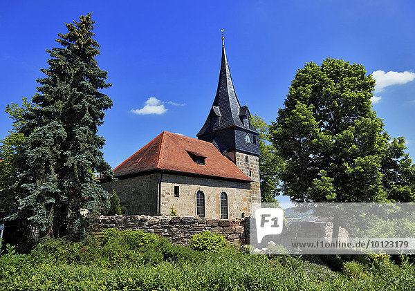 Kirche St. Sixtus und St. Lorenz  Willmersreuth  Landkreis Kulmbach  Oberfranken  Deutschland  Europa