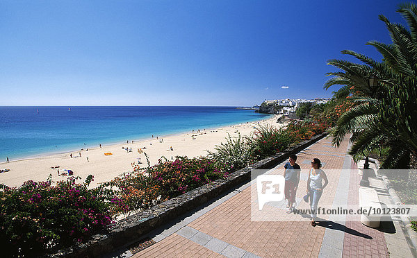 Promenade  Strand von Jandia  Fuerteventura  Kanarische Inseln  Spanien  Europa
