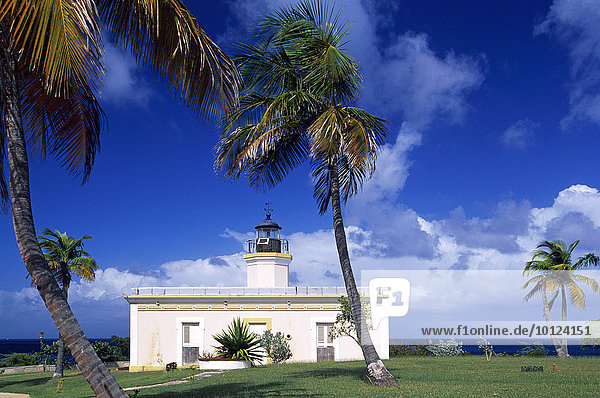 Leuchtturm Faro de Puntas Mulas  Insel Vieques  Puerto Rico  Karibik  Nordamerika