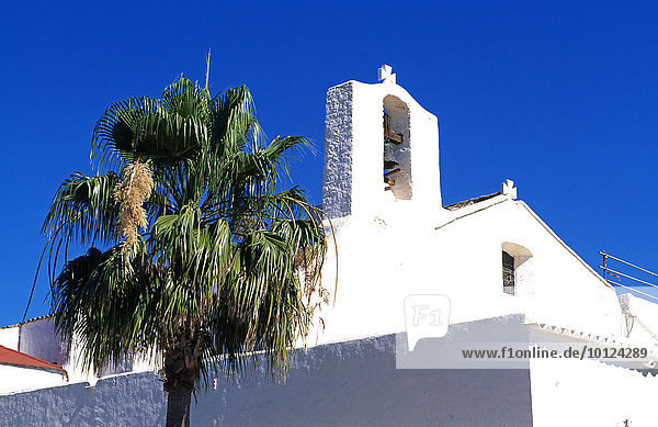 Kirche in Es Canyar,  Ibiza,  Balearen,  Spanien,  Europa