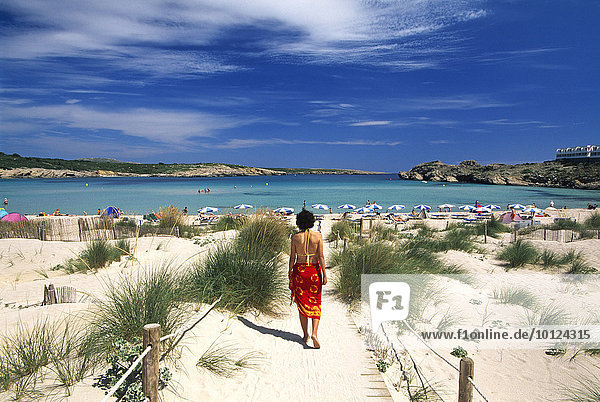 Sand dunes  Arenal de Son Saura  Minorca  Balearic Islands  Spain  Europe