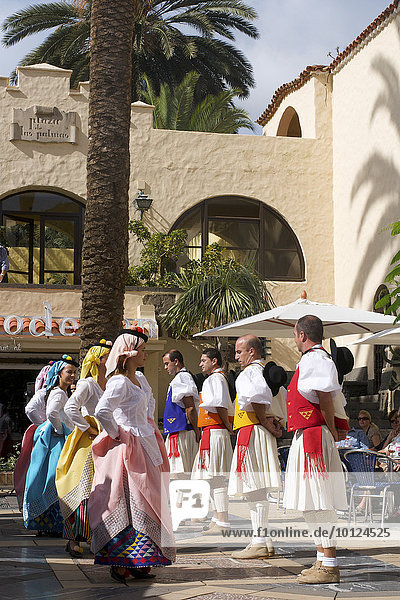 Traditional costume festival in Las Palmas  Grand Canary  Canary Islands  Spain  Europe