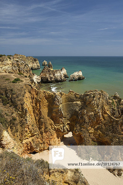 Praia dos Tres Irmaos bei Alvor  Algarve  Portugal  Europa