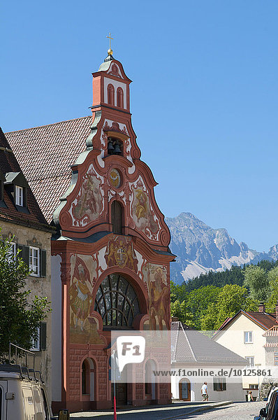 Heilig-Geist-Spitalkirche in Füssen  Allgäu  Bayern  Deutschland  Europa