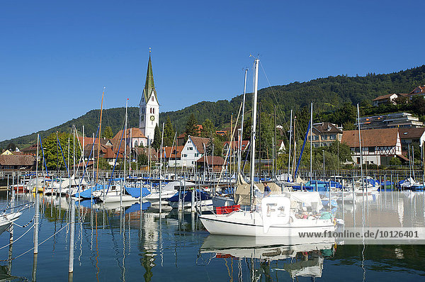 Marina of Sipplingen  Lake Constance  Baden-Wuerttemberg  Germany  Europe