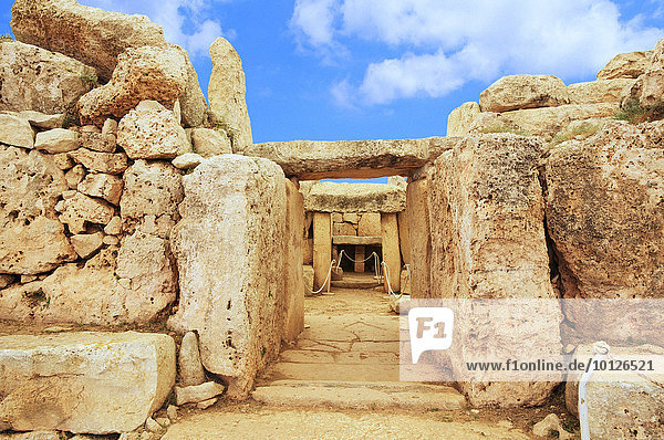 Megalithischer Tempel auf Malta  Europa