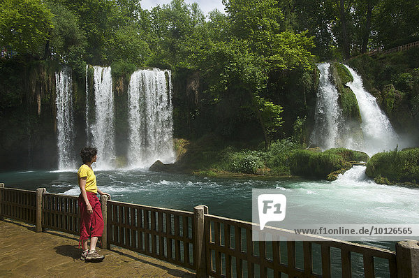 Düden Wasserfälle bei Antalya  türkische Riviera  Türkei  Asien