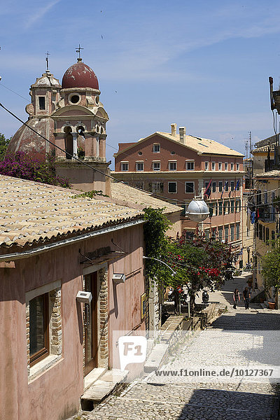 Altstadt von Korfu Stadt  Kerkira  Korfu  Ionische Inseln  Griechenland  Europa