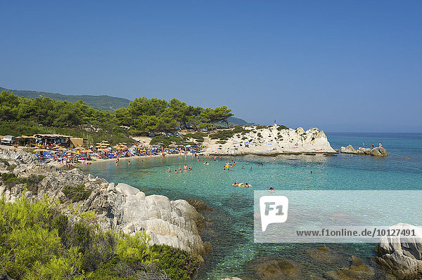 Küste  Portokali Beach  Kavourotypes  Sithonia  Chalkidiki  Griechenland  Europa