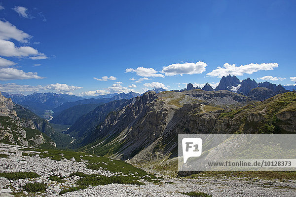 An den Drei Zinnen  Sextner Dolomiten  Provinz Südtirol  Trentino-Südtirol  Italien  Europa