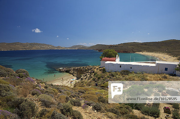 Bucht von Panormos  Agios Sostis  Mykonos  Kykladen  Griechenland  Europa