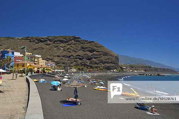 Strand  Puerto de Tazacorte  La Palma  Kanarische Inseln  Spanien  Europa