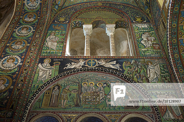 Mosaiken in der Basilika San Vitale  UNESCO Weltkulturerbe  Ravenna  Adria  Emilia-Romagna  Italien  Europa