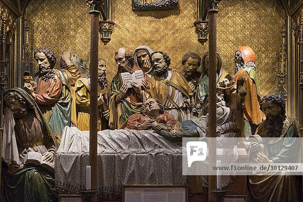 Maria-Schlaf-Altar Kaiserdom St. Bartholomäus Frankfurt am Main Hessen Deutschland Europa