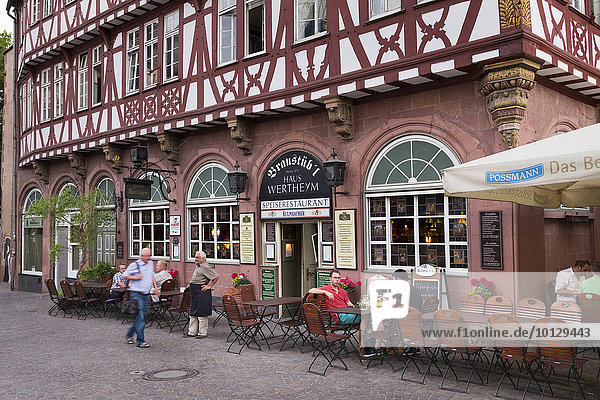 Haus Wertheym  oldest restaurant in Frankfurt  historic centre  Frankfurt am Main  Hesse  Germany  Europe